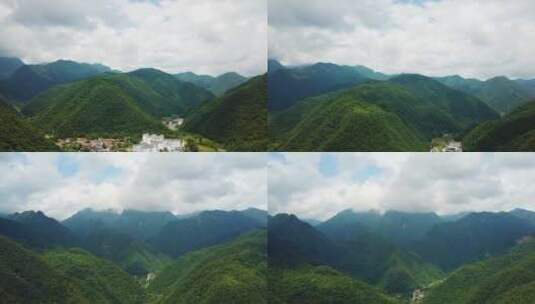 秦岭 山  航拍  大自然 生态高清在线视频素材下载