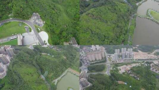 广州黄埔区温涧路永顺大道地产城市高清在线视频素材下载