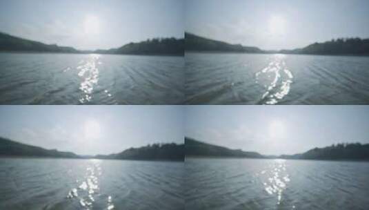 波光粼粼的湖面高清在线视频素材下载