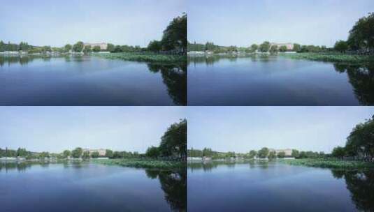 武汉汉阳莲花湖公园风景高清在线视频素材下载