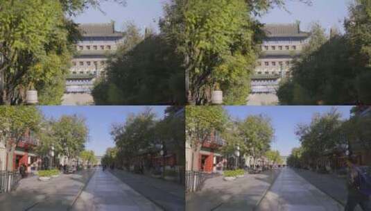 【空镜】4K北京前门-建筑-行人游客-多镜别高清在线视频素材下载