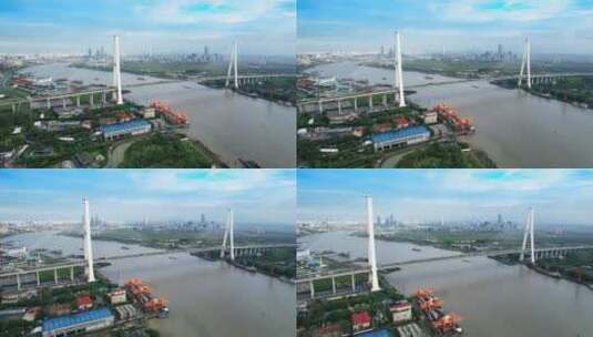 上海徐浦大桥高清在线视频素材下载