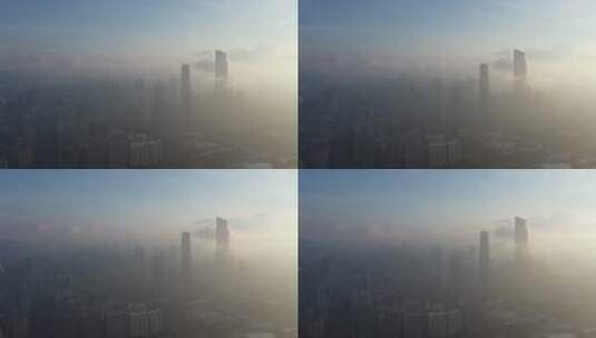 广州珠江新城城市建筑群高清在线视频素材下载