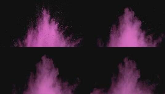 4K彩色粉尘爆炸喷射飞溅带Alpha   (2)高清在线视频素材下载