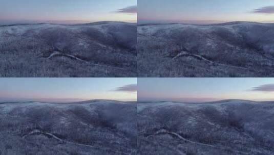 寒冬岭上雾凇高清在线视频素材下载
