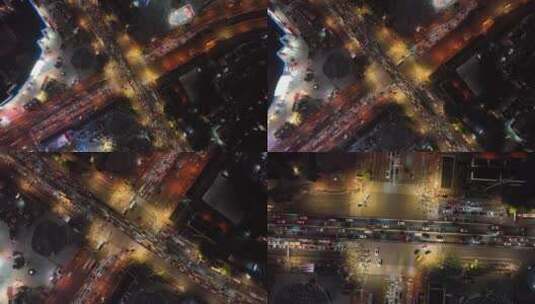 航拍福州宝龙城市广场高清在线视频素材下载