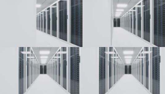 大型服务器机房 数据中心高清在线视频素材下载