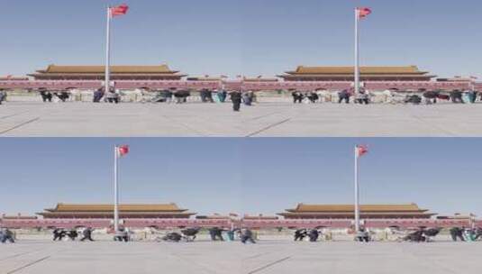 4k竖屏实拍天安门广场景区系列高清在线视频素材下载