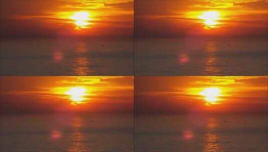 海面日出大海日落太阳升起唯美大气震撼高清在线视频素材下载