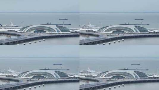 上海邮轮中心高清在线视频素材下载