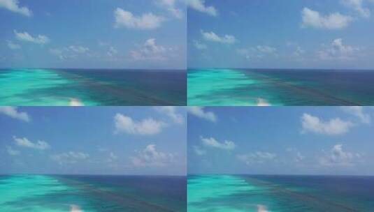 航拍蓝色海洋高清在线视频素材下载