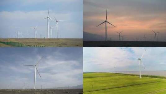 风力发电新能源可再生资源高清在线视频素材下载