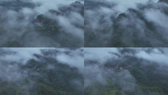 航拍武夷山风景区国家森林公园丹霞地貌风光高清在线视频素材下载