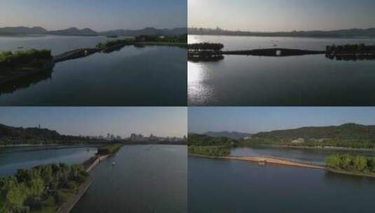 杭州西湖苏堤高清在线视频素材下载