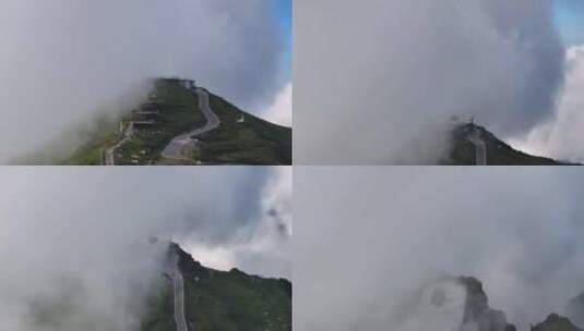 牛背山星空餐厅云海高清在线视频素材下载