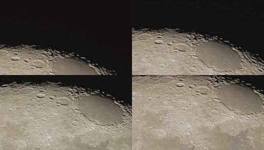 超级特写月球月亮表面高清在线视频素材下载
