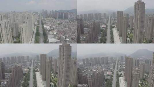 福建省福州市福清市城市大景航拍城市风景高清在线视频素材下载