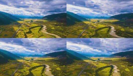 祖国山河美景 壮丽自然风景航拍高清在线视频素材下载