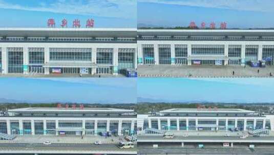萍乡北高铁站航拍素材高清在线视频素材下载