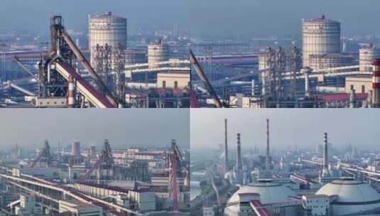 炼钢厂宣传片航拍高清在线视频素材下载
