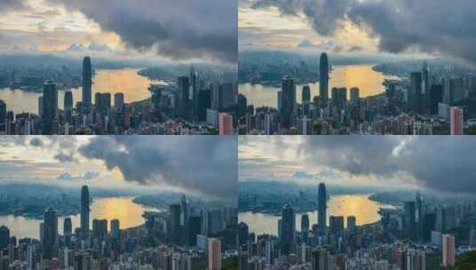 香港维多利亚港延时高清在线视频素材下载