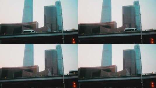 国贸桥北京CBD高清在线视频素材下载