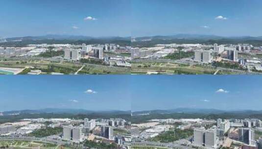 中新广州知识城航拍黄埔高新技术产业园区高清在线视频素材下载
