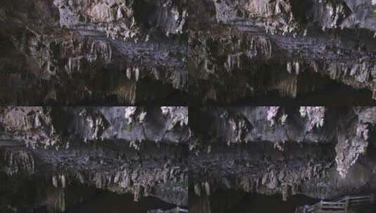 凌霄岩钟乳石溶洞高清在线视频素材下载