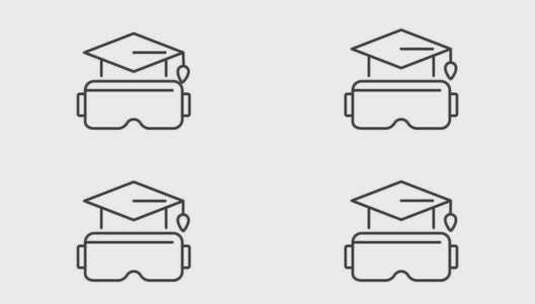 教育线动画中的VR高清在线视频素材下载
