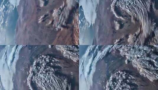 从国际空间站看地球的时移。高清在线视频素材下载