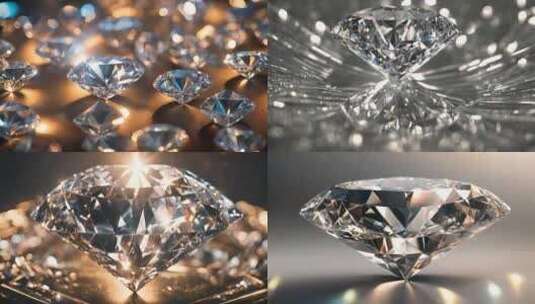 钻石 钻石闪烁高清在线视频素材下载