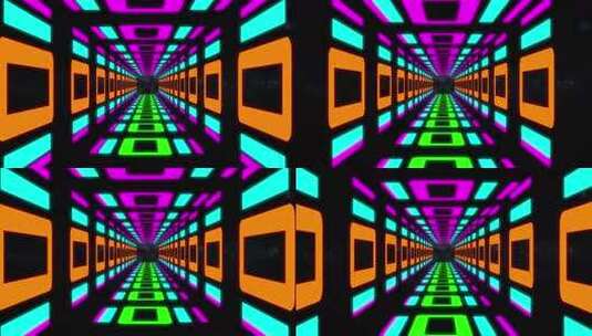 隧道，数字隧道动画。高清在线视频素材下载