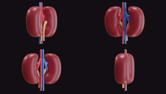 肾脏 3d 动画高清在线视频素材下载
