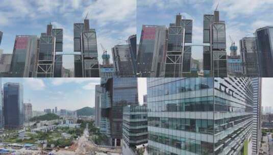 深圳天空之城航拍高清在线视频素材下载