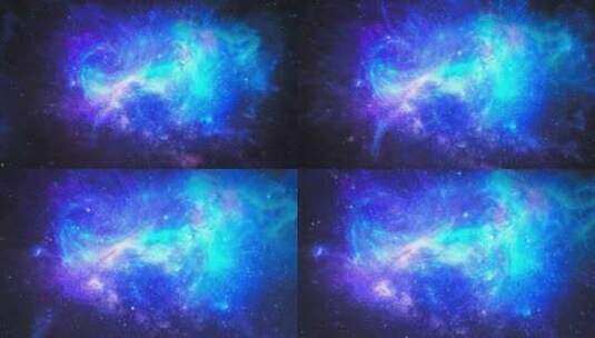 4K唯美粒子星云宇宙星空舞台背景2-4高清在线视频素材下载