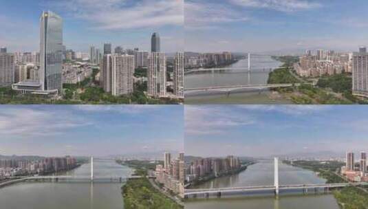 惠州东江航拍高清在线视频素材下载