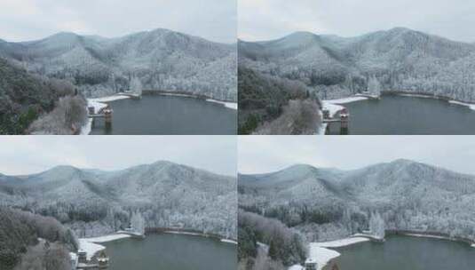 江西九江庐山风景区冬季雪景风光高清在线视频素材下载