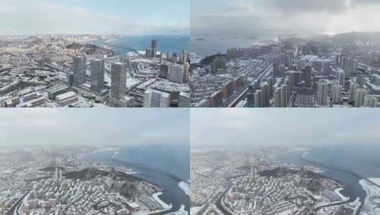 冬天冬季城市高清在线视频素材下载