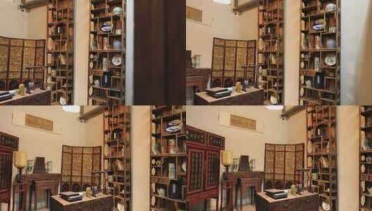典雅 中式 书房 室内设计高清在线视频素材下载