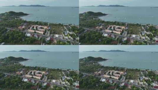 泰国苏梅岛波普海滩自然风光航拍高清在线视频素材下载