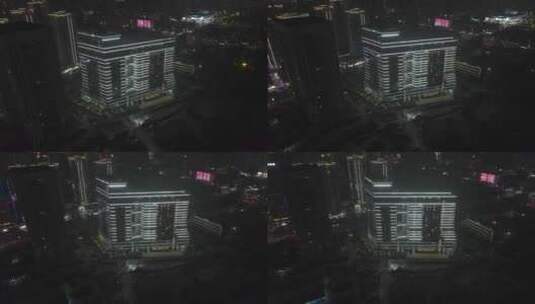 湛江白天鹅酒店夜景高清在线视频素材下载