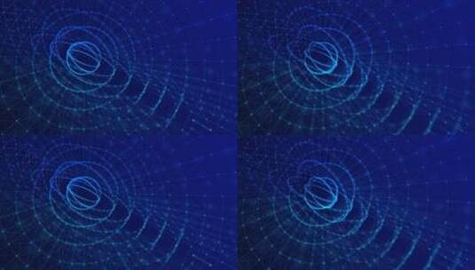 蓝色科技感线条旋涡背景高清在线视频素材下载
