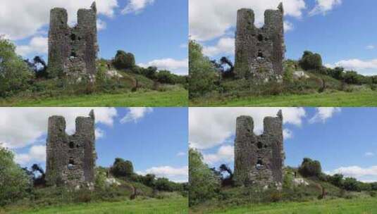 旧爱尔兰城堡毁了沃特福德高清在线视频素材下载