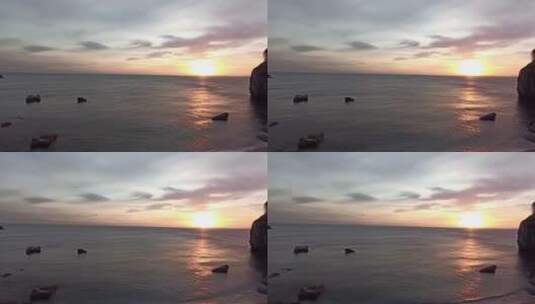 日落时的海景高清在线视频素材下载