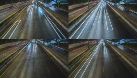 高速公路延时高清在线视频素材下载