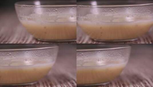 绿豆糕配茶水高清在线视频素材下载