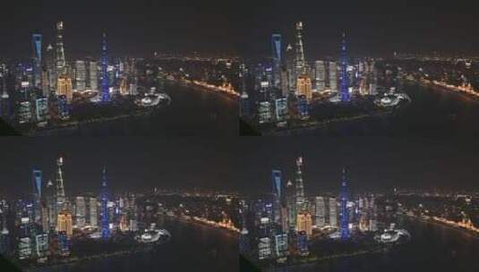 上海外滩城市夜景4K高清在线视频素材下载