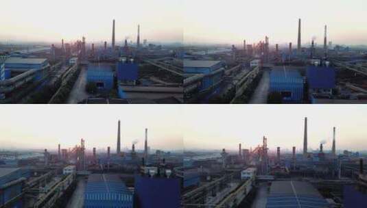 中天钢铁集团钢铁厂高清在线视频素材下载