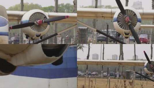 【镜头合集】老式滑翔机螺旋桨飞机高清在线视频素材下载