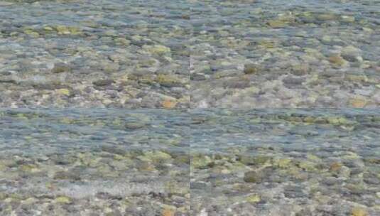 海底的小鹅卵石高清在线视频素材下载